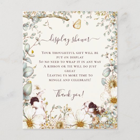 バジェットバニーズガールボーイベビーディスプレイシャワー (正面)