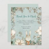 バジェットバニーパウダーブルーファースト誕生日ありがとう (正面/裏面)