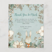 バジェットバニーパウダーブルーベビーシャワーありがとう (正面)