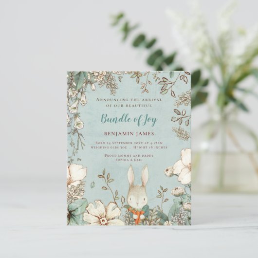 バジェットバニーフォトリーフ男の赤ちゃん誕生発表 (スタンド正面)