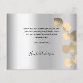 バジェットバプテスシルバーユーカリ感謝してい写真あなた (裏面)