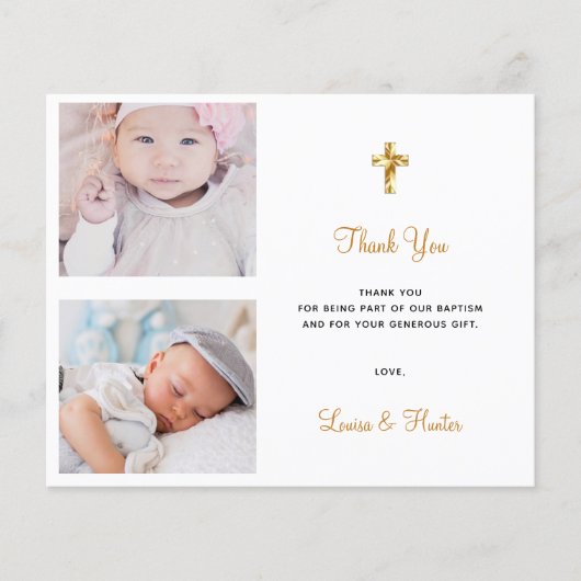 バジェットバプテスマの写真エレガントツイ感謝していン (正面)