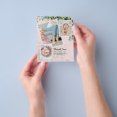 バジェットバプテスマ《キリスト教》洗礼式や命名式サンキューフォトカード チラシ (手)