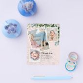 バジェットバプテスマ《キリスト教》洗礼式や命名式サンキューフォトカード チラシ (シングル)