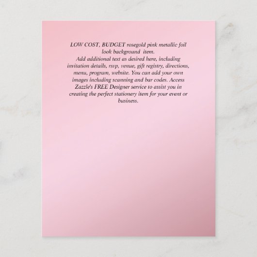 バジェットバプテスマ《キリスト教》洗礼式や命名式バウティゾバウティスモ招待状 チラシ (裏面)