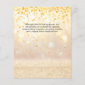 バジェットバプテスマ《キリスト教》洗礼式や命名式共産党招待状 チラシ (裏面)