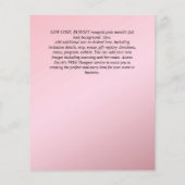 バジェットバプテスマ《キリスト教》洗礼式や命名式共産党招待状 チラシ (裏面)