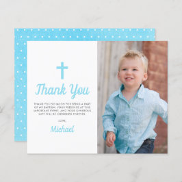 バジェットバプテスマ《キリスト教》洗礼式や命名式写真サンキューカード