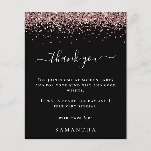 バジェットバラグリッターフォトヘンパーティーブラック感謝してい (正面)