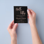 バジェットバラゴールドフォイルハロー50フィティース誕生日 チラシ (手)