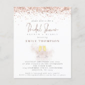 バジェットバラ金ゴールドグリッターシャンパンブライダルシャワー (正面)