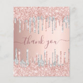 バジェットバラ金ゴールドシルバーグリッターピンク感謝していユーザ (正面)