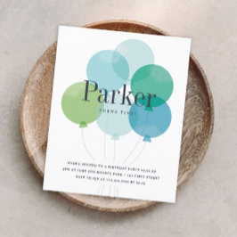 バジェットバルーンバンチ誕生日パーティーの招待