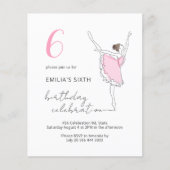 バジェットバレリナかわいらしピンクアニエージ子供の誕生日 (正面)