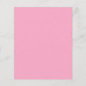 バジェットバレリナピンクガール5th誕生日招待状 (裏面)