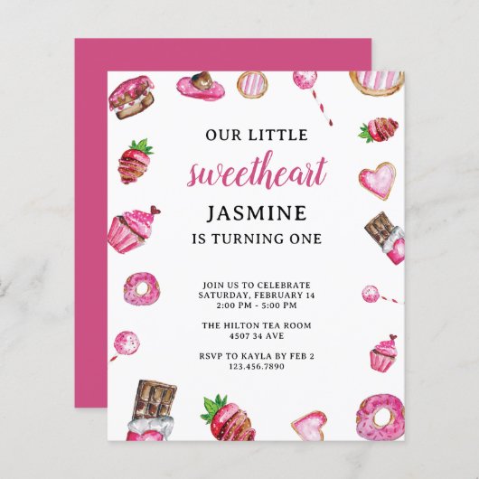 バジェットバレンタインリトルスウィートアート誕生日 (正面/裏面)