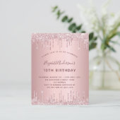 バジェットバースデーパーティーピンクほこりっぽいバラグリッター (スタンド正面)