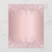 バジェットバースデーパーティーピンクほこりっぽいバラグリッター (裏面)