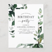 バジェットバースデーパーティー春植物緑 (正面)