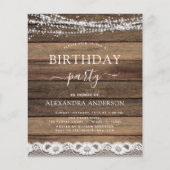 バジェットバースデーパーティー素朴ファームハウスレース (正面)