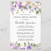 バジェットバーチャルブライダルシャワーパープルグリーン (正面)