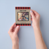 バジェットバーラップバッファロープレイドモノグラムフォトホリデー チラシ (手)