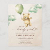 バジェットバーリーウェイグリーンニュートラルベビーシャワー チラシ (正面)