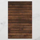 バジェットバーンウッドレースベビーシャワー招待状 (裏面)