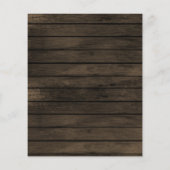 バジェットバーンウッド素朴秋の結婚式招待状 (裏面)