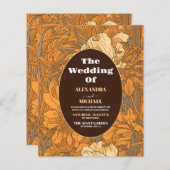 バジェットバーンオレンジフローラ結婚アールヌーボー (正面/裏面)