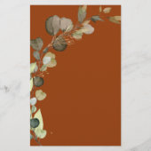 バジェットバーンドオレンジブライダルシャワー招待 (裏面)