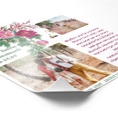 バジェットバ素朴ルガンディピンクフローラ写真テンプレート フォトプリント (角)