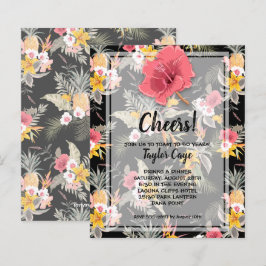 バジェットパイナップルトロピカル誕生日招待状