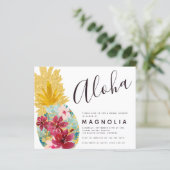 バジェットパイナップルフローラブライダルシャワー招待 (スタンド正面)