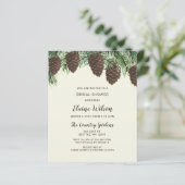 バジェットパインコーンウィンターブライダルシャワー招待 (スタンド正面)