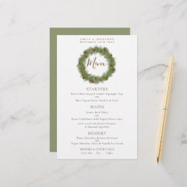 バジェットパインコーンリース結婚クリスマスメニュー