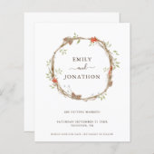 バジェットパインベリーフェスティバル結婚式日付を保存 (正面/裏面)