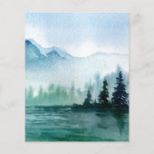 バジェットパインマウンテンズレイク結婚式招待状 (裏面)