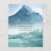 バジェットパインマウンテンズレイク結婚式招待状 (正面)