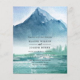 バジェットパインマウンテンズレイク結婚式招待状