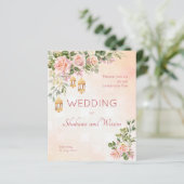 バジェットパステルクリームバラモロッコランタンウェディング (スタンド正面)