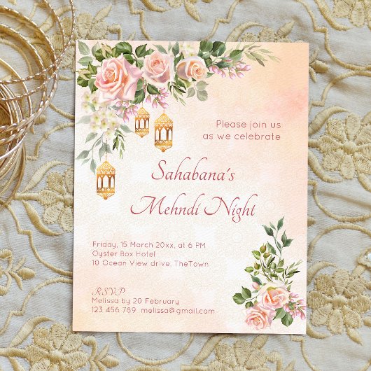 バジェットパステルクリームバラモロッコランタンメーンディ