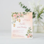 バジェットパステルクリームバラモロッコランタン招待状 (スタンド正面)