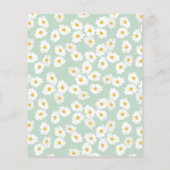 バジェットパステルセージグリーンデイジーブライダルシャワー (裏面)