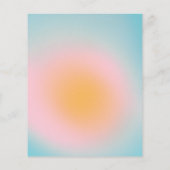 バジェットパステルブルーピンクグラデーションベビーシャワー (裏面)