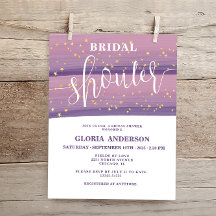 バジェットパステルマウヴシテナルブライダルシャワー