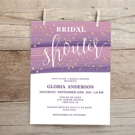 バジェットパステルマウヴシテナルブライダルシャワー