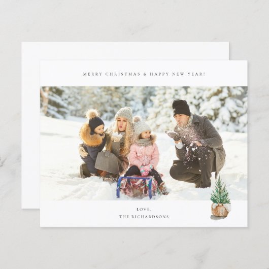 バジェットパノラマシックH写真 – 冬の木 (正面/裏面)