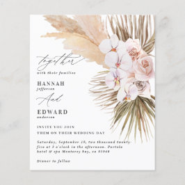 バジェットパンパスグラスの葉蘭の素朴結婚な葉