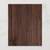 バジェットパンパスグラスウッドベビーシャワー招待状 (裏面)